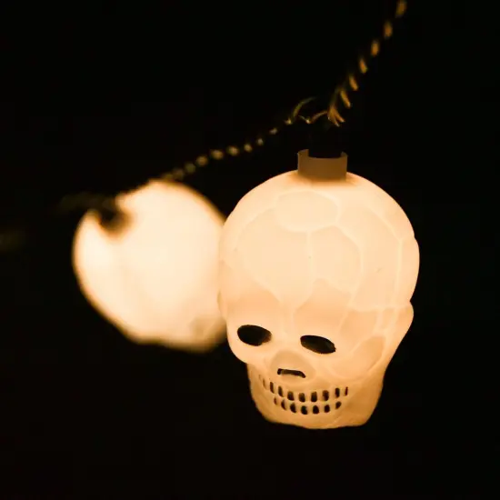 Halloween Skull String Lights, 8.5Ft {2}