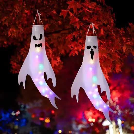 6PCS Halloween Hanging Windsocks Outdoor {2}
