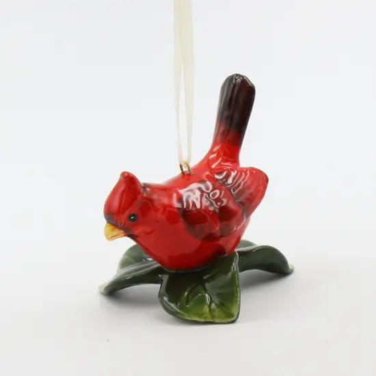Ceramic Cardinal Bird Ornament, Home D&eacute;cor, Gift for Her, Gift for Mom, Kitchen D&eacute;cor, Christmas D&eacute;cor, Birdwatcher Gift {2}