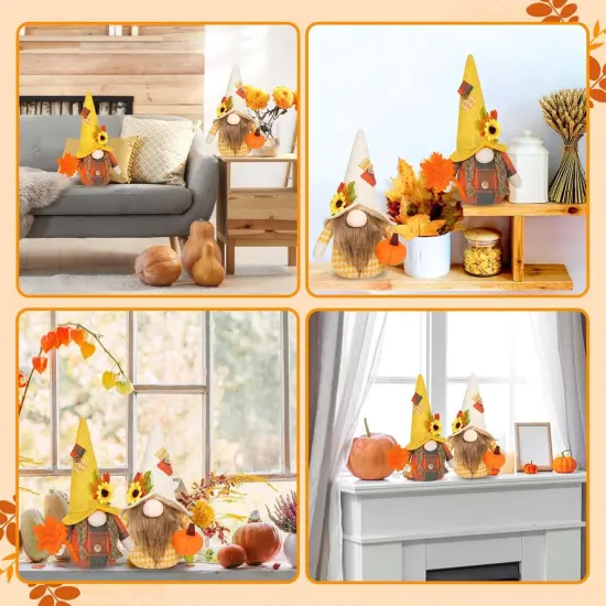 Thanksgiving Gnomes Decorations Table Tired Tray Decor {5}