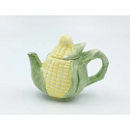 Ceramic Mini Corn Teapot, Gift for Her, Gift for Mom, Tea Party D&eacute;cor, Caf&eacute; D&eacute;cor, Farmhouse Kitchen D&eacute;cor {3}