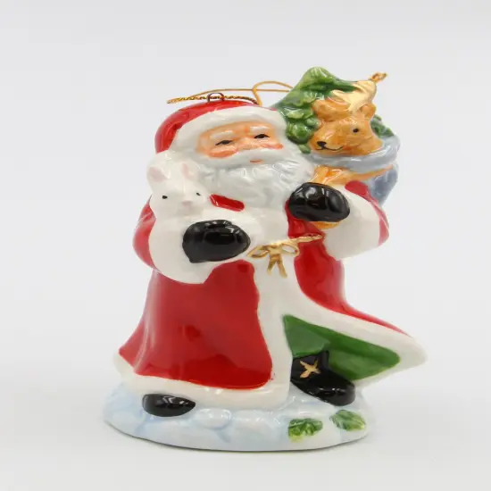 Ceramic Christmas Santa Carrying The Presents Ornament, Home D&eacute;cor, Gift for Her, Gift for Mom, Kitchen D&eacute;cor, Christmas D&eacute;cor {2}