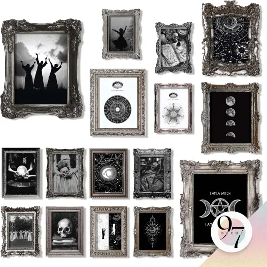 LARGE 11x14 Vintage Gothic Witchy Wall {1}
