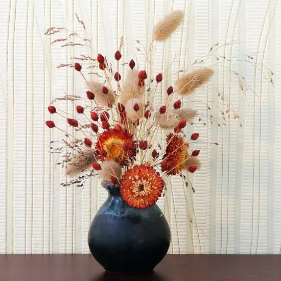 60 Pcs 16" Red Dried Flowers {2}