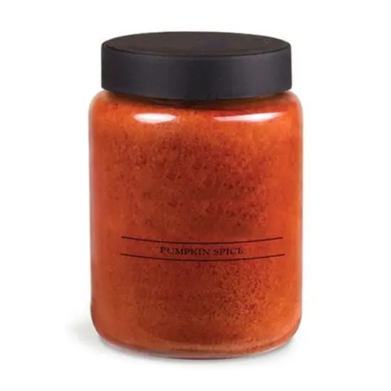26 Ounce Orange Pumpkin Spice Paraffin Wax Jar Candle with Sweet and Spicy Fragrance {1}