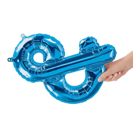 NorthStar Balloons&reg; 16 Inch Ampersand Blue Air Fill Only {5}