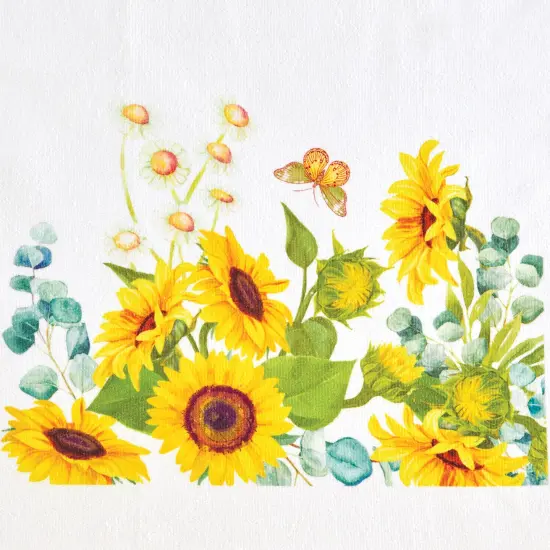 Collections Etc 4-Piece Sunflower Garden Design Kitchen Set {4}