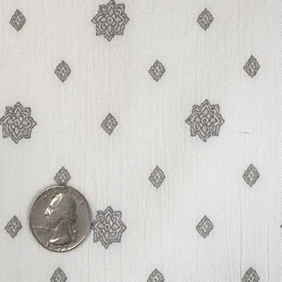 1 Yard Ivory Rayon Crinkle Fabric Lightweight and Soft Material for Blouses Dresses and Skirts 50/52 Inch Width {3}