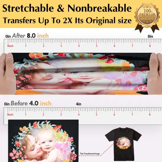 Dark Fabric (20 Sheets, 8.5x11") T Shirt Transfers Paper for Inkjet Printer {3}