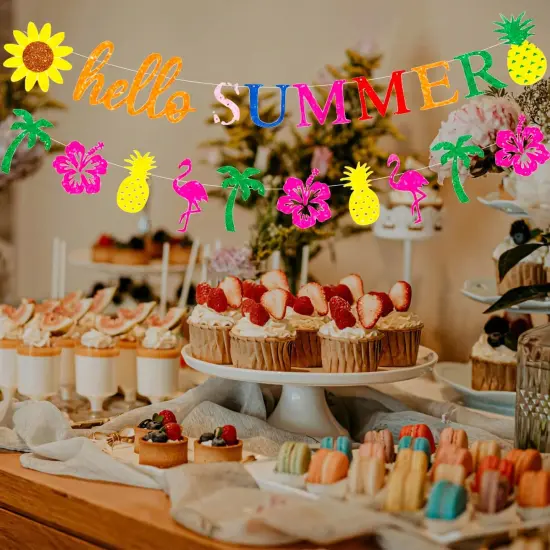 Sparkling Hello Summer Party Banners {3}