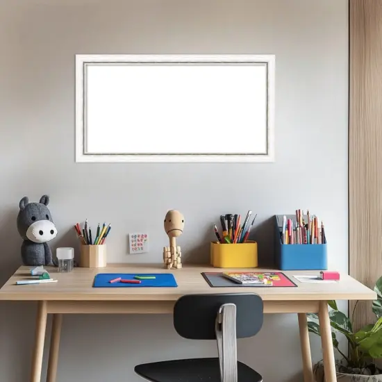 Morgan Framed Dry Erase Magnetic Board White Silver {5}