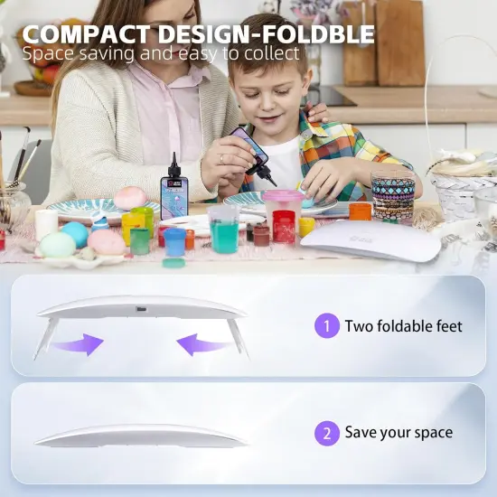 LET'S RESIN Upgraded UV Light for Resin, Large Size Portable UV Resin Light, Fast Curing&Portable UV Lamp, Resin Supplies for UV Resin, Jewelry Making, DIY Craft, Decor {4}