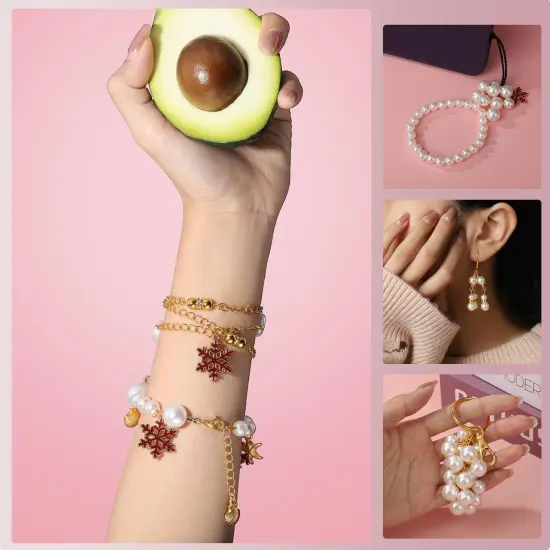 1200PCS Jewelry Making Supplies, Jump Rings for Jewelry Making, Earring Hooks Earring Findings for Jewelry Making, Silver Gold Jump Rings, Lobster Claw Clasps Necklace Extender Chain {2}