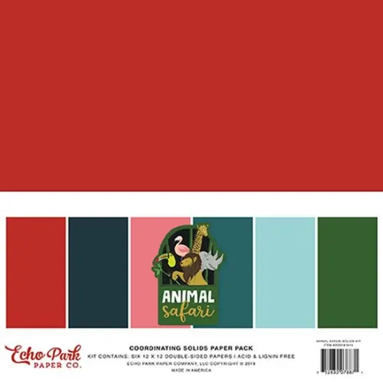 Echo Park Animal Safari Solids Kit {1}