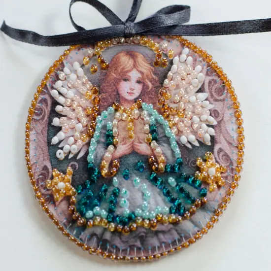 Bead Embroidery Kit Decoration - The spirit of the holiday {4}