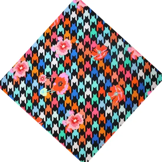 Floating Poppies Printed Spandex {4}