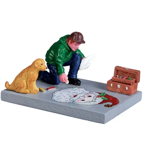 Sidewalk Chalk Artist - Lemax {1}