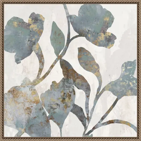 Silhouetted Blooms I by PI Studio Framed Canvas Wall Art {1}