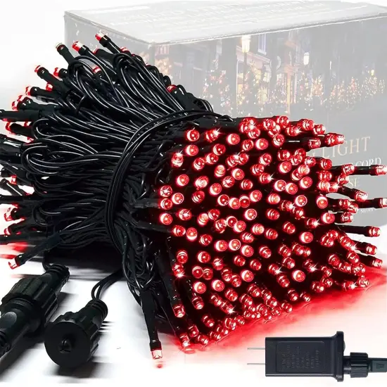 250 LED Red String Lights {1}