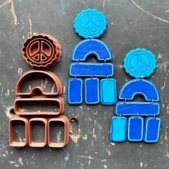 PEACE TALKS | THERETRODOLLHOUSE COLLAB | POLYMER CLAY CUTTER {1}