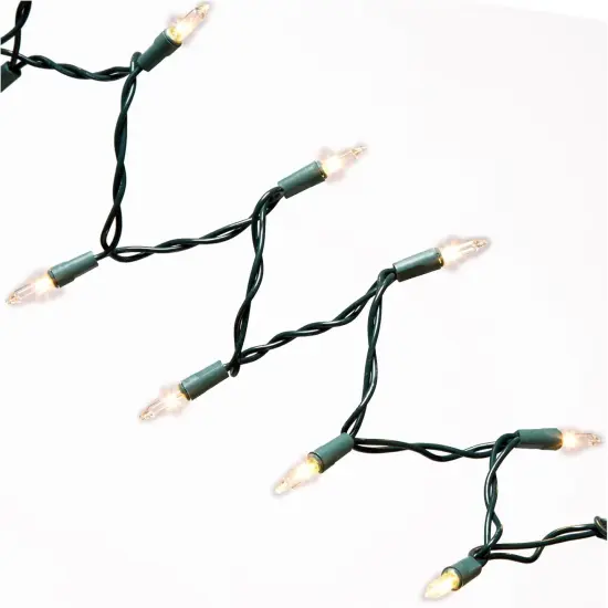 35-Count Clear Christmas String Lights Set {4}