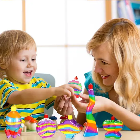 20 Pcs Sand Art Bottle Necklaces Bulk for Kids {6}