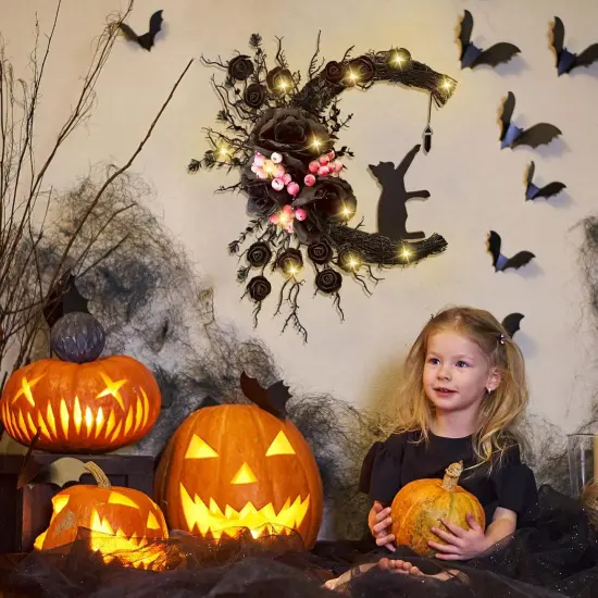 Spooky Halloween Wreath {5}