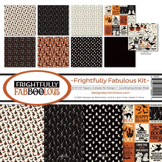 Reminisce Collection Kit 12"X12"-Frightfully Faboolous {1}
