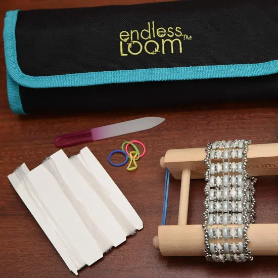 The Beadsmith Deb Moffett-Hall&rsquo;s Endless Loom Bands, Clear Color, 28 Piece Assortment Pack, Use with The Endless Loom {5}