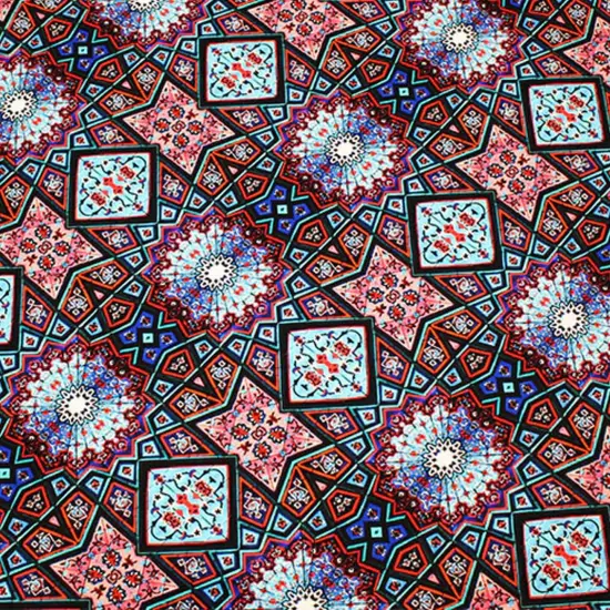 Geometric Kaleidoscope Printed Spandex {2}