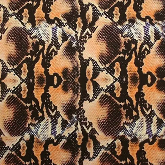 Golden Boa Printed Spandex Fabric {5}