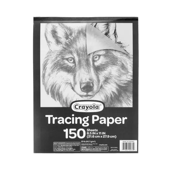 Crayola Tracing Paper 8 1/2&rdquo; X 11&rdquo;, Transparent Vellum Paper for Tracing Pads, 150 Sheets [Amazon Exclusive] {1}