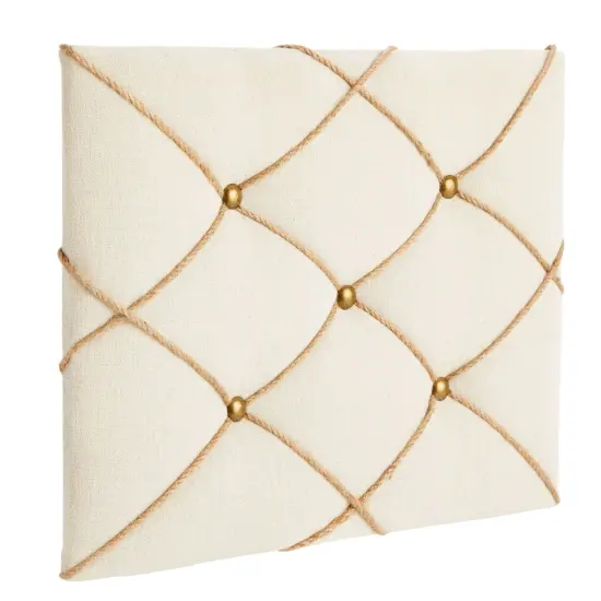 Fabric Bulletin Board &ndash; Photo Display Board for Walls, Office, Bedroom, Kitchen (16x12in) Brown {5}