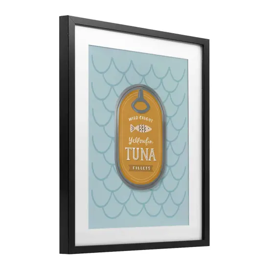 Stupell Industries Nautical Tuna Tin Framed Print Under Glass, design by Sandra Picco {3}