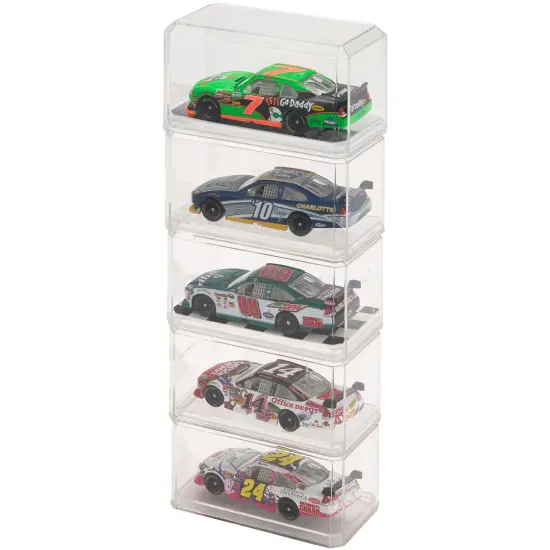 Pioneer Plastics 164C-UV Clear Plastic Display Case for 1:64 Scale Cars (UV Resistant), 3.5" W x 1.625" D x 1.75" H (Mailer Box) {6}