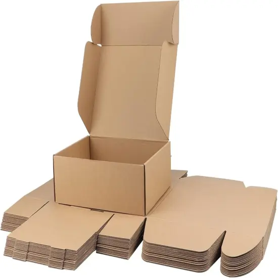 12x9x4 inch Shipping Boxes Bulk 20 Pack Brown, Tab Lock Tuck Top Mailer Boxes for Packaging Small Business, Medium Cardboard Gift Boxes {1}
