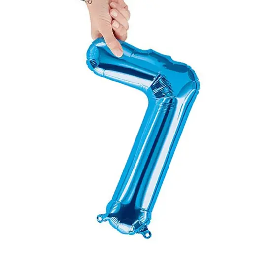 NorthStar Balloons&reg; 16 Inch Letter L Blue Air Fill Only {3}
