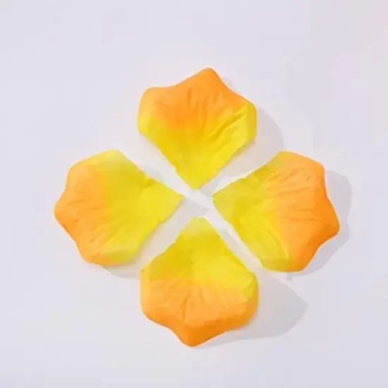 Separated Orange and Yellow Rose Petals,1520 PCS Orange Rose Petals,Artificial Fake Silk Rose Flower Petals For Wedding Decorations {3}
