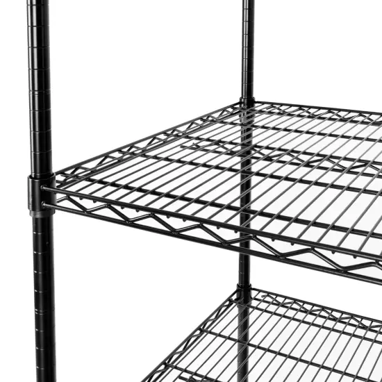Seville Classics UltraDurable 5-Tier NSF Steel Shelving, 60" W x 24" D x 76" H Plated steel {11}