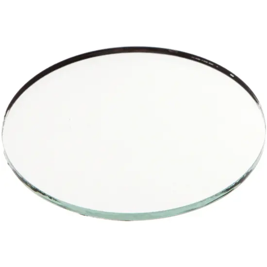 Plymor 3" Round, 3mm Thick Non-Beveled Glass Mirror Circle {1}