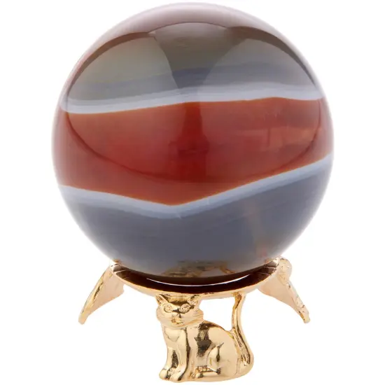 Bard's Gold-toned Egg Stand/Holder, Cats, 0.875" diameter (Fits Hen Sized Eggs) {5}