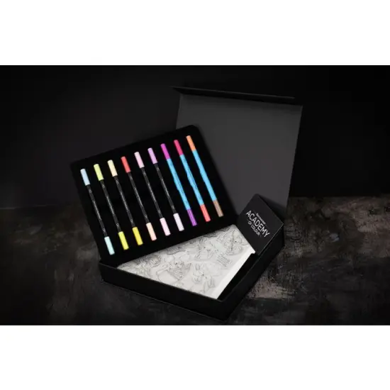 Spectrum Noir&trade; Academy of Colour DuoColour Markers 18 Color Cute Characters Tutorial Kit {3}