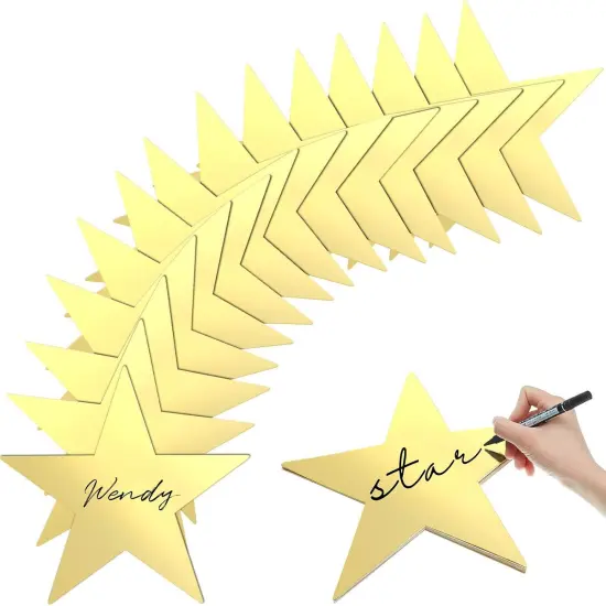 11 Inch Large Gold Stars Cutouts Gold Stars Party Decoration {1}