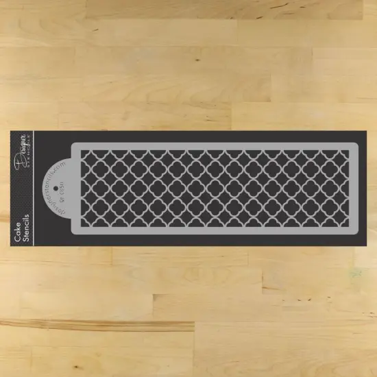 Solid Quatrefoil Cake Stencil | C850 by Designer Stencils | Stencils for Royal Icing, Airbrush, Dusting Powder | {1}