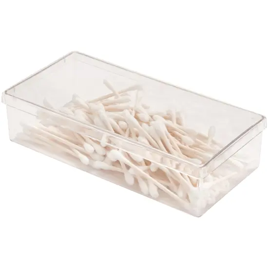 Pioneer Plastics 082C Clear Rectangular Plastic Container, 6.75" W x 3.1875" D x 1.625" H {5}