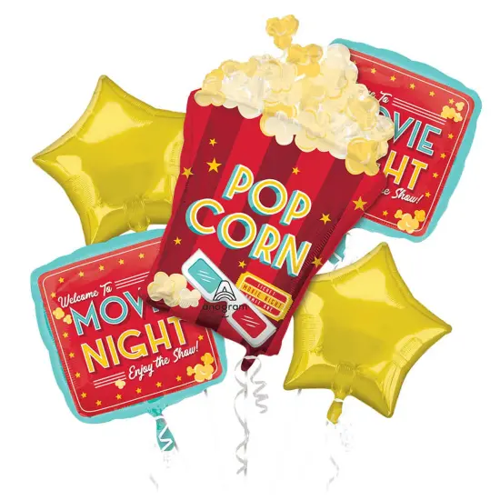 Anagram&reg; Movie Night Balloon Bouquet {1}