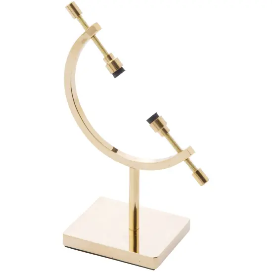 Bard's Gold-toned Sphere Holder Caliper Stand, 4.5" H x 2.375" W x 1.5" D (For 0.375" to 1.75" Items) {1}