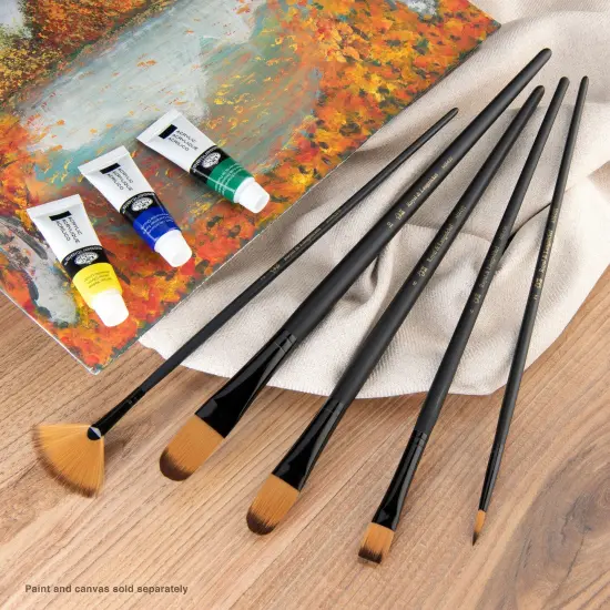 RSET-4303 | Essentials&trade; 5pc Gold Taklon Variety Brush Set 4303 {5}