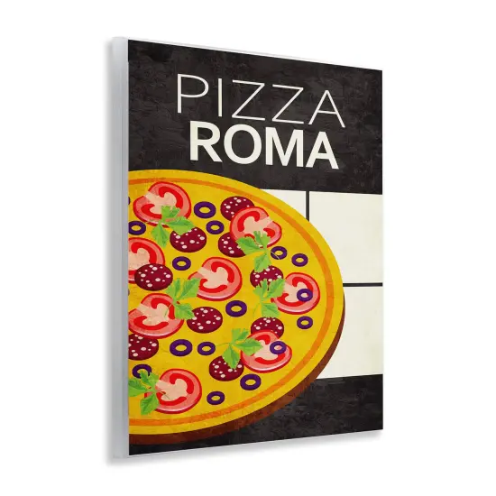 Stupell Industries Pizza Roma Classic Kitchen Wall Plaque Design by Kim Allen {3}