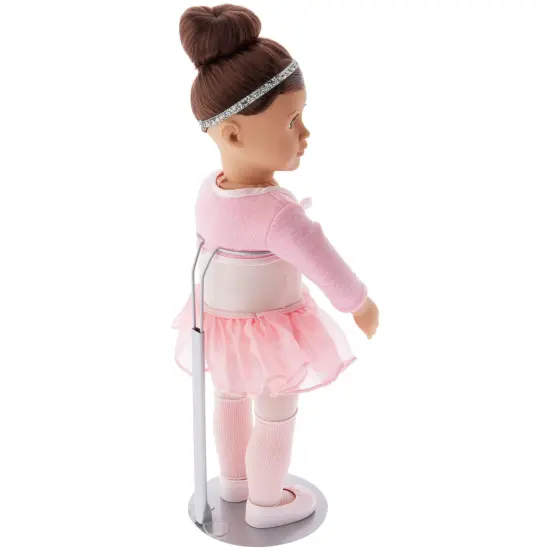 Plymor DSP-90S Silver Adjustable Doll Stand, fits 15, 16, 17, 18, 19, 20, and 21 inch Dolls, Waist is 3" - 4" wide, 8" - 11" around {4}